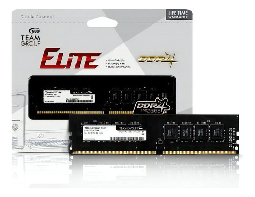 Memoria RAM Elite  8GB 1 Team Group TED48G2666C1901