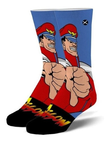 Calcetines M. Bison- Street Fighter, Algodón Adulto