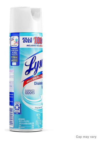 Desinfectante Aerosol Lysol Lino Crujiente 540 Ml 19 Oz