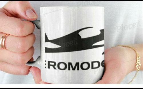 Imagem 1 de 1 de Caneca De Porcelana Do Aeromodelista