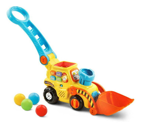 Vtech Push & Pop Bulldozer Con Luces Y Sonidos Importado 