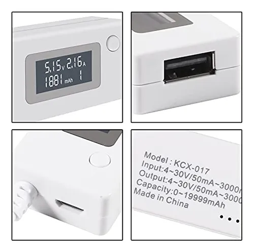 Medidor Usb De Voltaje/amperios, Multímetro, Prueba S, 2 Uni