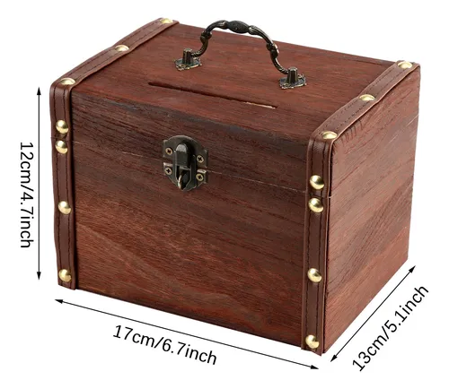 Caja Fuerte De Madera K Iggy Bank De Madera Con Cierre