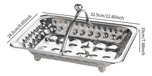 Cesta Para Servir Frutas, Bandejas Para Servilletas Con Asa,