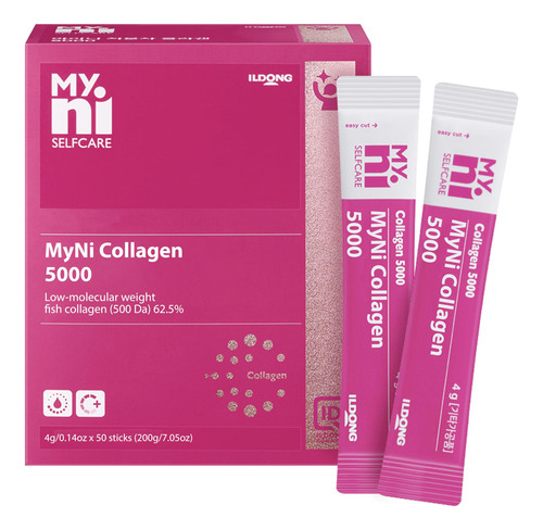 Myni Collagen 5000 (50 Barras) - Polvo De Colágeno De Pesca