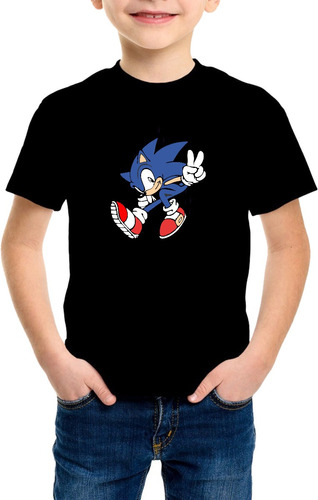 Playera Sonic Para Niños 