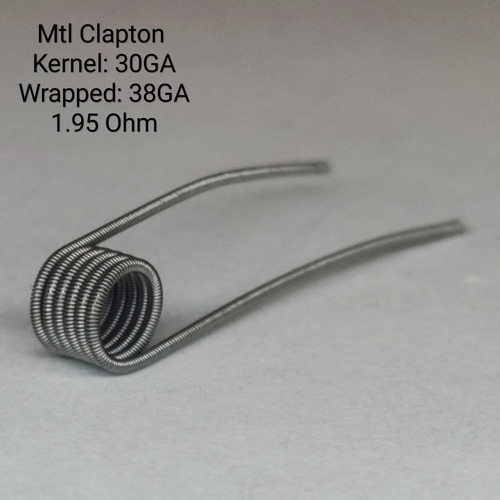 10pz Mtl Clapton 1.95ohm Resistencias Coil Kanthal