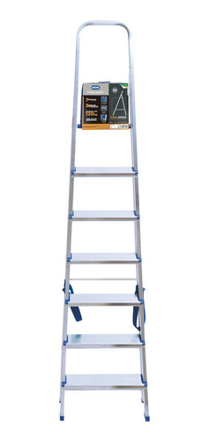 Imagen 2 de 10 de Escalera 7 Escalones Aluminio 1.52 Mts Mor Cuotas