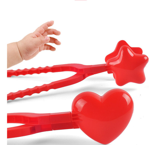(2 #mold) Set De Pinzas Con Forma De Bola De Nieve En Forma