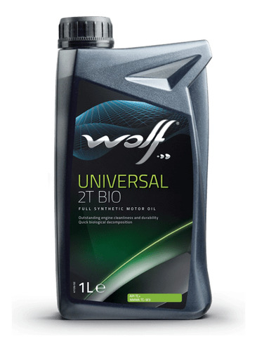 Aceite 2 Tiempos Wolf  Full Sintetico Moto Belgica