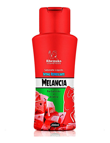 Sabonete Íntimo Líquido Refrescante Aromático 200ml Rhenuks Fragrância Melancia