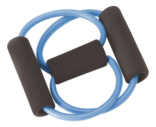 Elástico Extensor Formato Em Oito Tensão Forte Azul Liveup