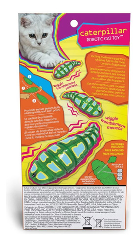 Juguete Interactivo Oruga Robot Hexbug Para Gatos