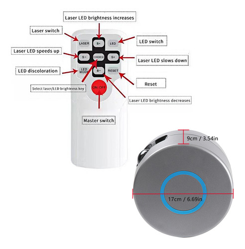 Proyector Star Nightlight Para Decoración De Dormitorio, Fie
