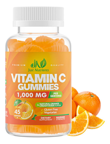 Gomitas De Vitamina C De 1000 Mg Con Zinc Y Extractos De Hie