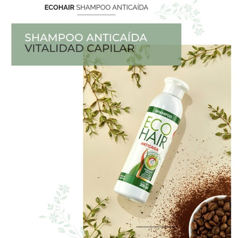 Imagen 3 de 10 de Eco Hair Shampoo Anticaída De Cabello X 200 Ml