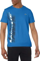 Comprar Playera Lacoste Fresca Logo Lateral Verde Azul Lacoste .