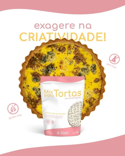 Imagem 3 de 6 de Mix Para Tortas Zaya - Tortas Práticas E Sem Glúten 480g