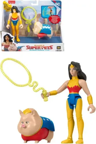Fisher-Price DC Liga De Super Mascotas Multi Pack - 6 Figuras De Krypto, Ace, PB, Chip, Pigasus Y Lulu Con Kryptonita