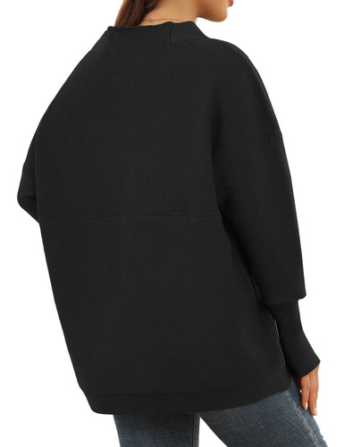 Jersey De Punto De Manga Larga Para Mujer, Otoño