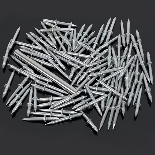 600 Clavos Doble Cabeza Sin Costura