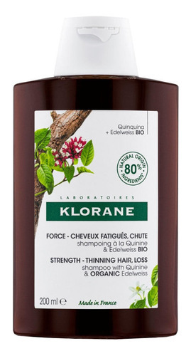  Shampoo Quinina Klorane X 200ml