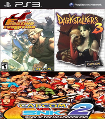 Darkstalkers 3 + Capcom Fighting Evolution + Capcom Vs Snk 2