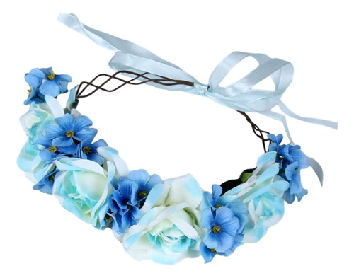 Diadema De Flores Para Mujer, Corona Para El Pelo, Bohemio,