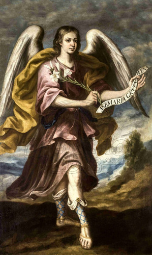 Lienzo Canvas Arte Sacro San Gabriel Arcángel 1750 150x90