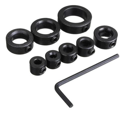 Ts 8 Piezas Profundidad De Taladro Topes Collares Anillo