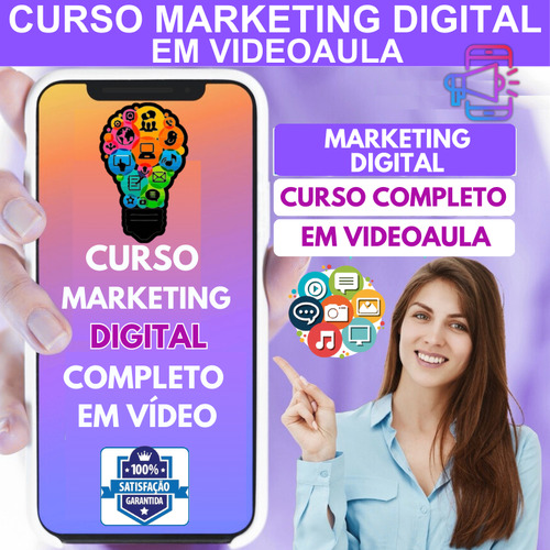 Curso Marketing Digital Em Videoaula Com 30 Aulas.
