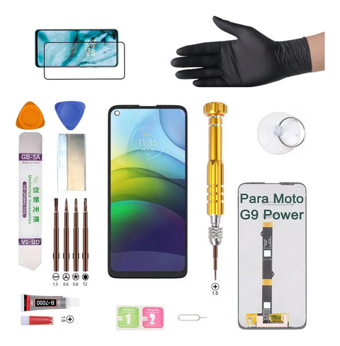 Pantalla Para Motorola Moto G9 Power Xt2091 Display