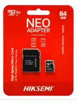 Comprar Memoria Micro Sd 64gb Hiksemi V30 Xc1 Neo Adaptador Sd