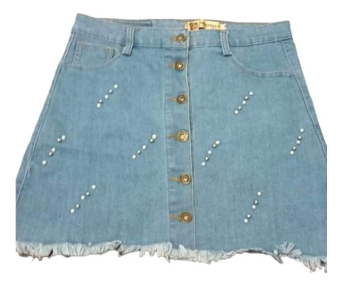 Pollera De Jeans Talle M 