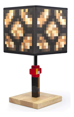 Lámpara De Minecraft Glowstone Led Con Cable De 14 Pulgadas