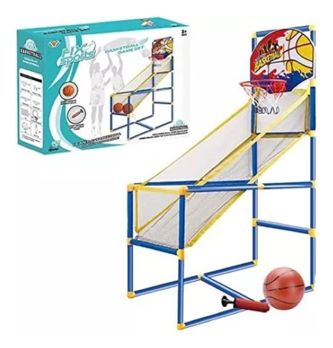 Set De Basketball Altura Ajustable C/pelota E Inflador