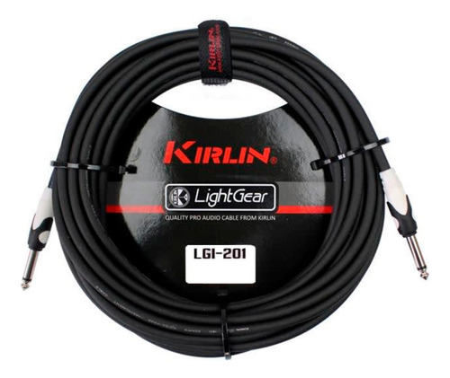 Plug 6.3 Mono A Plug 6.3 6 Metros Negro Kirlin Lgi 201 6 Mts