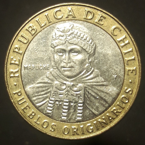 Moneda Chile Bimetalica 10 Pesos 2015
