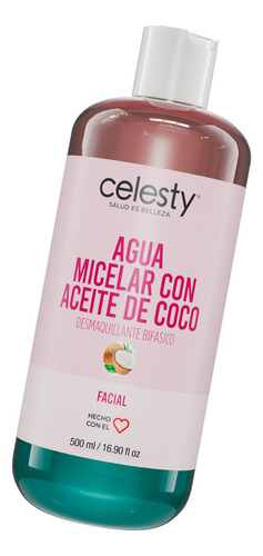 Agua Micelar Con Aceite De Coco 500ml Celesty