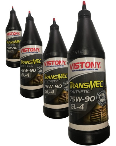 Aceite Para Transmisión 75w90 Gl-4 Vistony 4 Litro Sintético