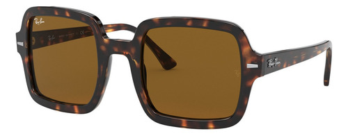 Anteojos de sol Ray-Ban RB2188 Standard con marco de acetato color gloss tortoise, lente brown de cristal clásica, varilla gloss tortoise de acetato