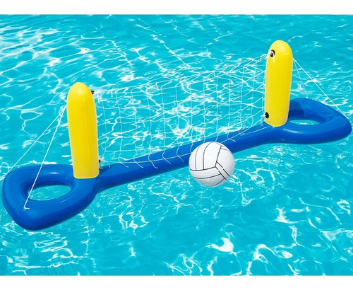 Imagen 5 de 9 de Portería Inflable De Volleyball Con Pelota Juego Bestway