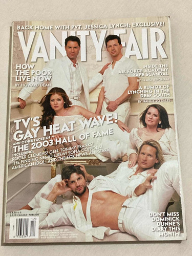 Revista Vanity Fair / Tvs Gay Heat Wave! Dic 2003 Impecable