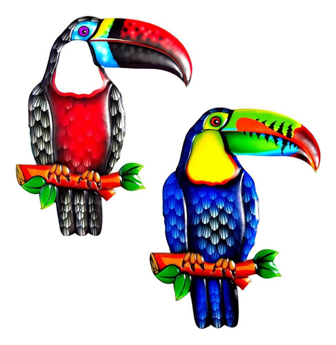 2 Piezas Decorativas De Metal Para Pájaros, Decoración De