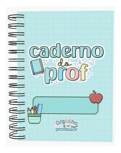 Tata Personalizados Caderno dia dos professores Personalizado 100 folhas lisas 1 assuntos unidade x 1 12cm x 15cm