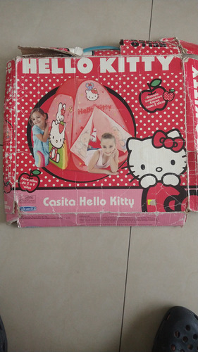 Casita Hello Kitty Vulcanita Armado Instantáneo P/2 Niños