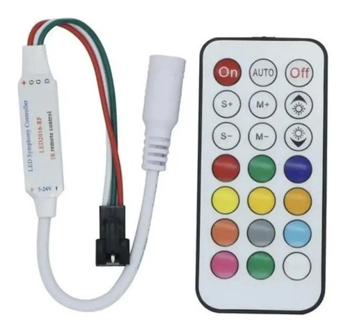 Controladora Pixel Led 5v - 24v C/ Control Rf