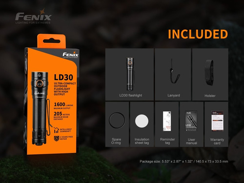 Linterna Fenix Ld30 Con 1600 Lumenes Sportac