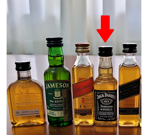 20 Mini Whisky Jack Daniel`s Tenesse Plástico Casamento