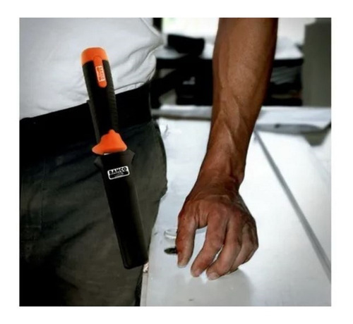 Imagen 4 de 8 de Cuchillo Formon Bahco 2449 Acero Carbono C/ Funda Apto Golpe